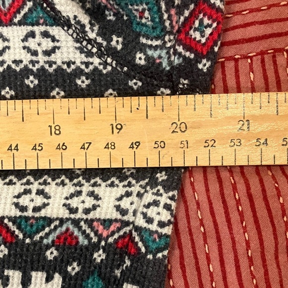 Women's XXL top / XL bottom festive Pajama Set Polar Bear Christmas tree print - Picture 5 of 16